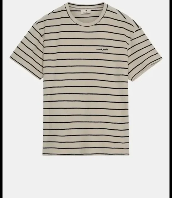 Heren ANERKJENDT Akkikki S/S Frotte Stripe Tee 901557 Sky Captain