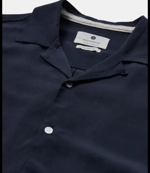 Heren ANERKJENDT Akkurt S/S Placket Detail 901449 Sky Captain