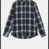 Heren ANERKJENDT Akleif Flannel Check Shirt 901669 Sky Captain