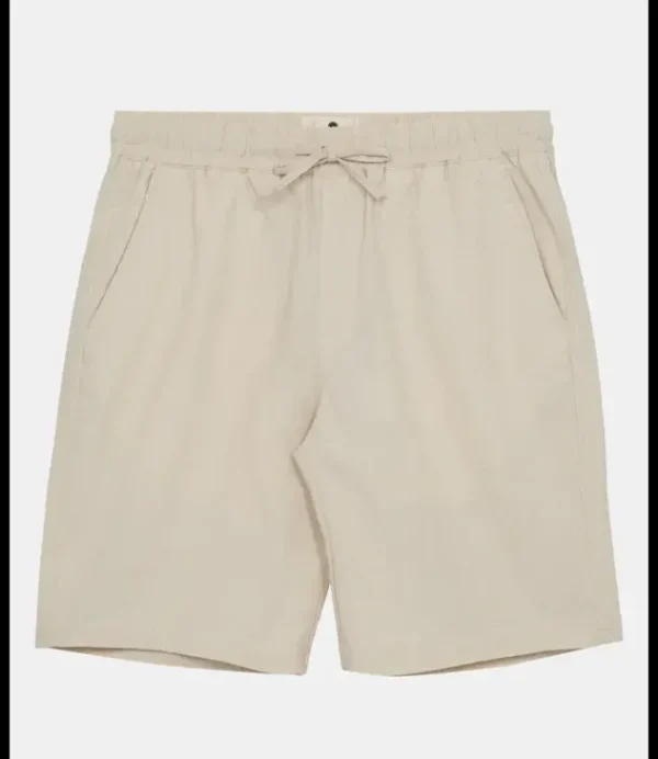 Heren ANERKJENDT AKLT James Cot/Linen Ela Shorts 901531 Brown Rice