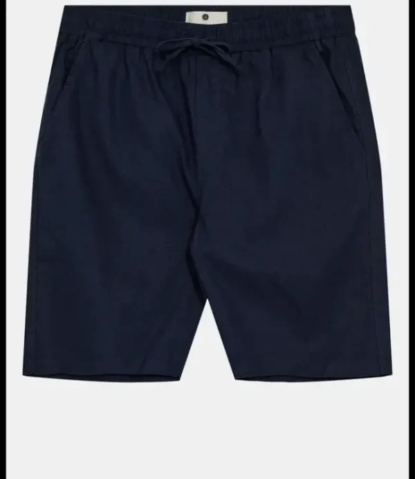 Heren ANERKJENDT AKLT James Cot/Linen Ela Shorts 901531 Sky Captain