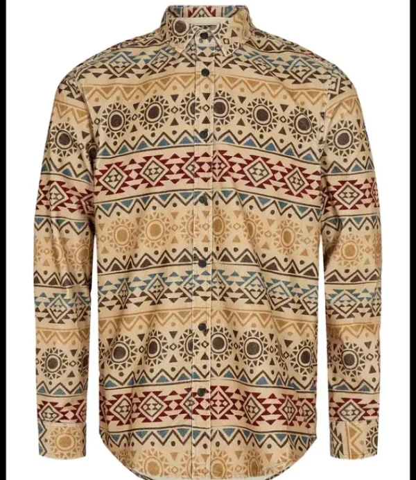 Heren ANERKJENDT Akleif corduroy shirt 90123 Intense