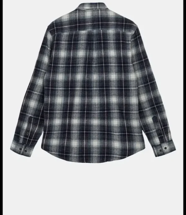 Heren ANERKJENDT Akleif Flannel Check Shirt 901669 Sky Captain