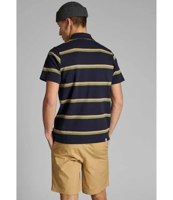 Heren ANERKJENDT AKRALF POLO STRIPE SKY CAPTAIN 900139