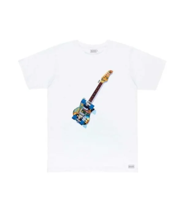 Heren BASKINTHESUN BASK IN THE SUN guitar tee BUSAN212084 natural