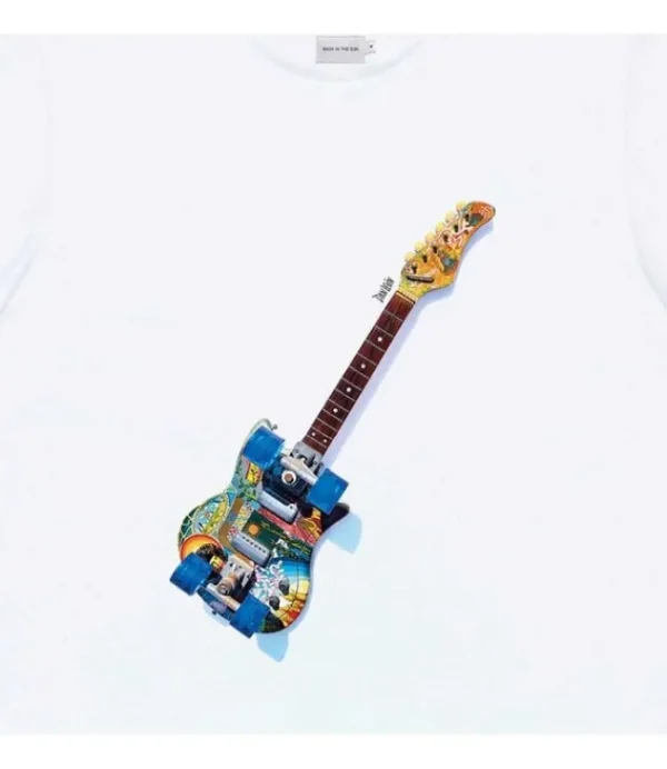 Heren BASKINTHESUN BASK IN THE SUN guitar tee BUSAN212084 natural