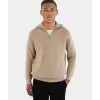 Heren CISZERE Reuben Knitted Half Zip 40053-053-04 Beige