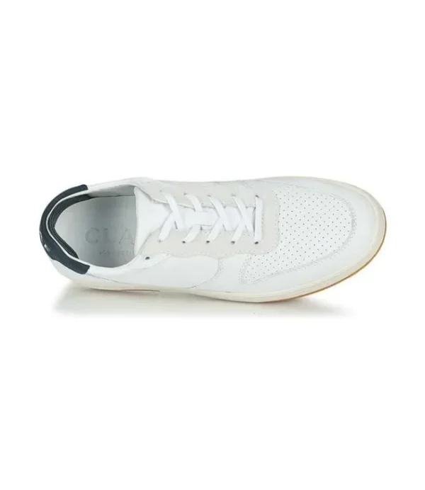 Heren CLAE heren sneaker milled leather navy CL20AMA03 white