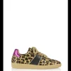 DAMES DWARS B11456-13 Poona leopard combi Black/Fuchsia