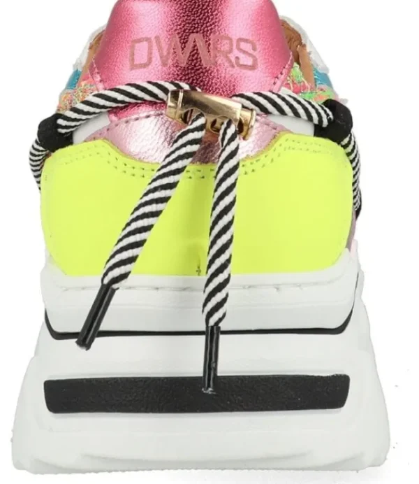 DAMES DWARS Jupiter Tweed J5554C-41 Leer Combi Pink/Yellow 3344