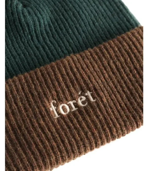 Heren FORET F905 Fir Beanie Dark Green Rubber