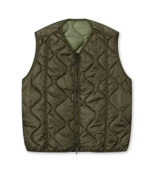 Heren FORET fresh Reversible linner vest Army/olive