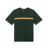 Heren FORET go t-shirt F356 DKGREEN/CAMEL