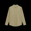 Heren FORET Forét Bush Seersucker shirt 1750 Olive