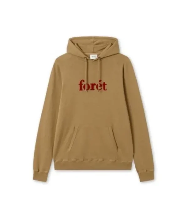 Heren FORET Forêt maple hoodie burnt kaki F170