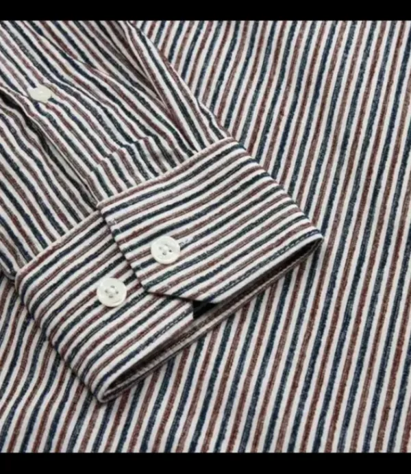 Heren GABBA York double stripes LS shirt P010105 Multi stripe