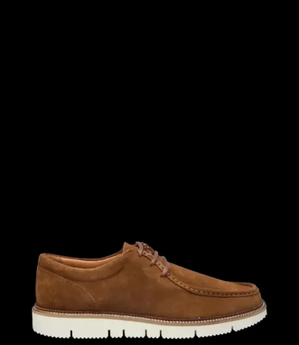 Heren GARMENT PROJECT Eilo Vibram Low Cognac Suede GP-2470-650