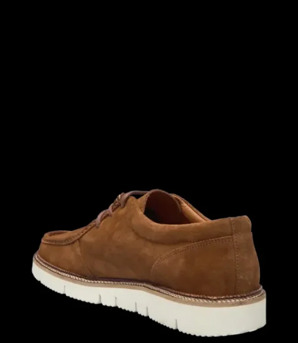 Heren GARMENT PROJECT Eilo Vibram Low Cognac Suede GP-2470-650