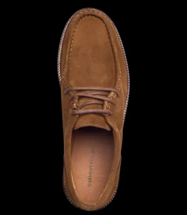 Heren GARMENT PROJECT Eilo Vibram Low Cognac Suede GP-2470-650