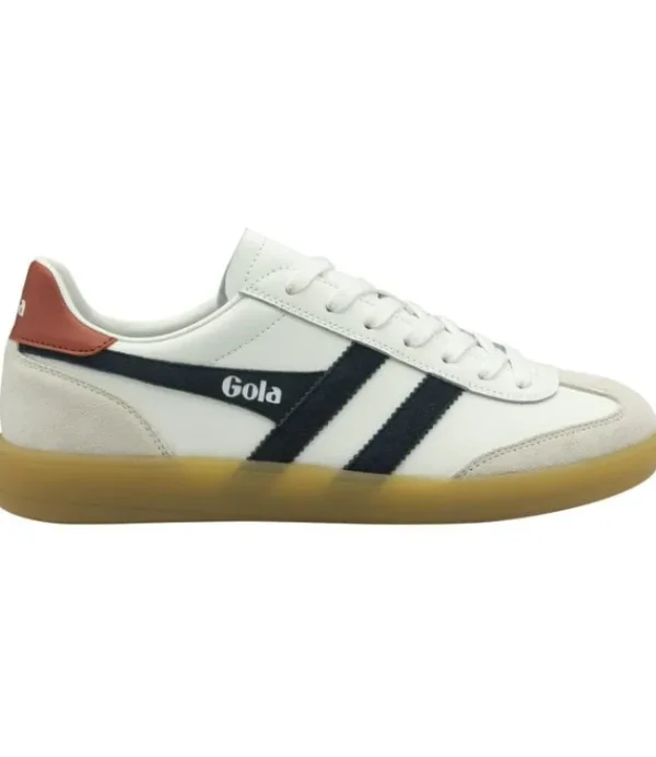 Heren GOLA viper leather white/navy/rust CMB744