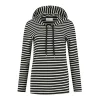 DAMES HELENA HART 7360 Hoodie Breton Zwart/Ecru