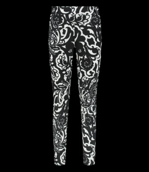 DAMES HELENA HART broek print 7413fio Fiore zwart/wit