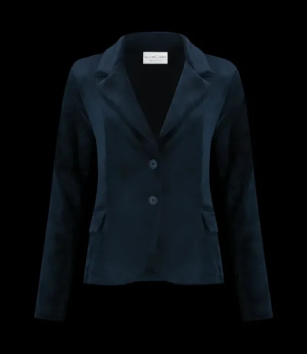 DAMES HELENA HART Blazer Velour Kort 7446 Marine