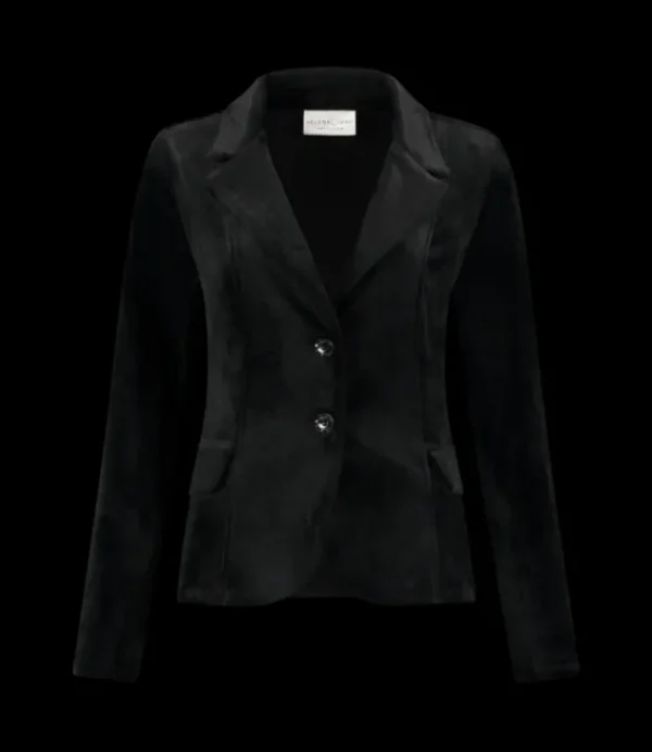 DAMES HELENA HART Blazer Velour Kort 7446 Black