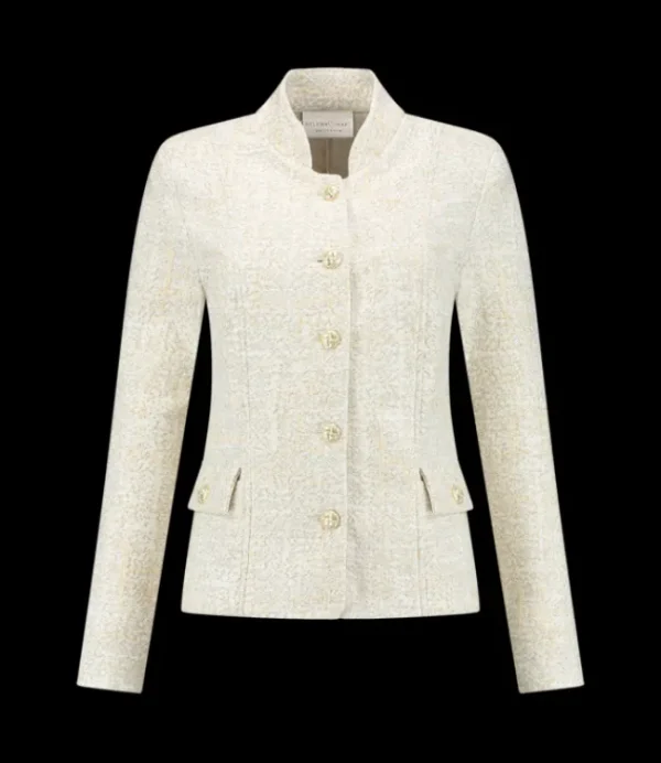 DAMES HELENA HART Blazer Gigi Lux Kort 7537 Naturel