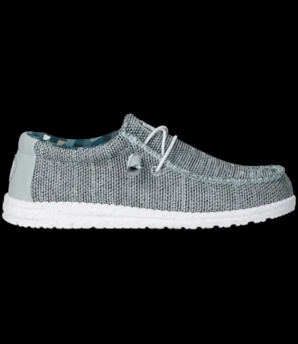 Heren HEY DUDE Wally Sox Ice Grey 40019-1HN