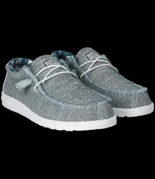 Heren HEY DUDE Wally Sox Ice Grey 40019-1HN