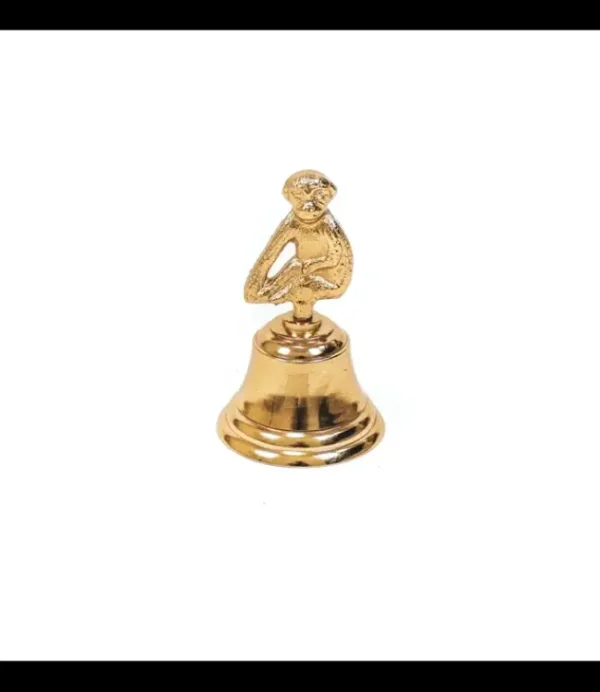 HOUSE VITAMIN Housevitamin HV Monkey Butler Bell Gold w6x6x10cm