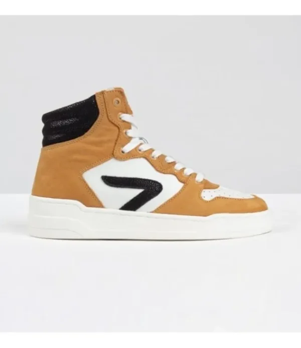 DAMES HUB Court Z high L70 W6002L70 off white/Nero/Camel/Yvory