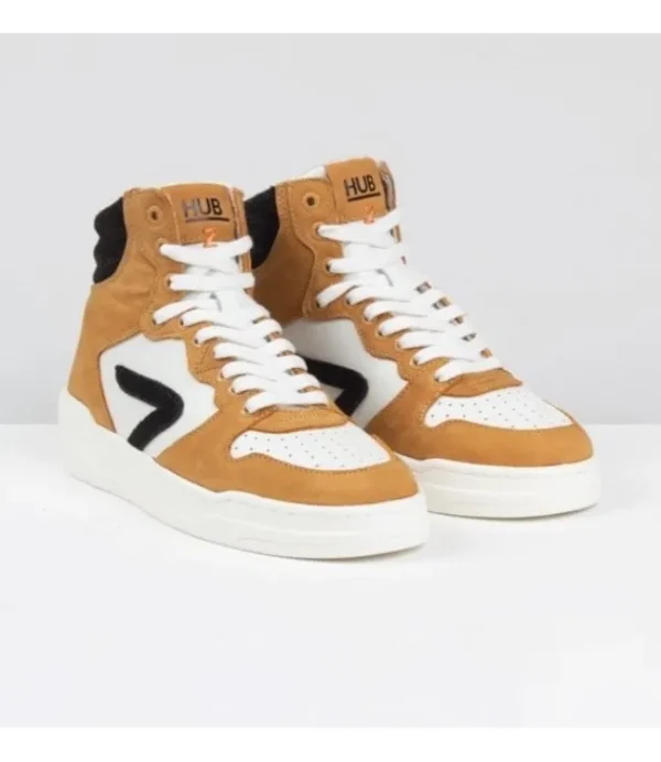 DAMES HUB Court Z high L70 W6002L70 off white/Nero/Camel/Yvory