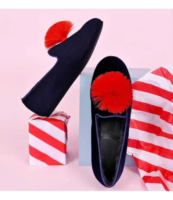 DAMES HUMS clown tassle loafer blue AW2002