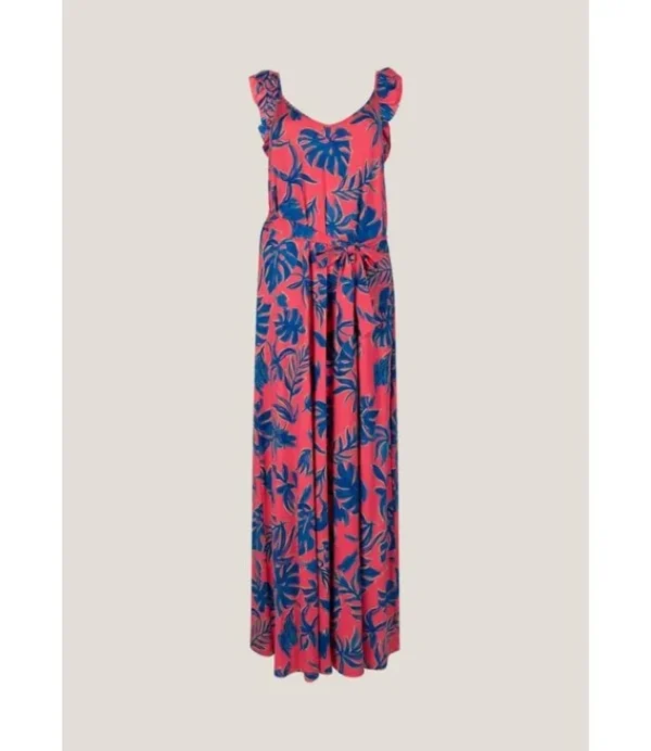 DAMES JANSEN AMSTERDAM Fadi vbl542 long dress pink/blue