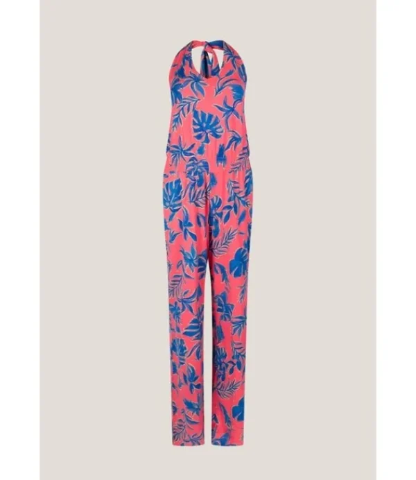 DAMES JANSEN AMSTERDAM Fidela vbl452 jersey printen jumpsuit pink/blue