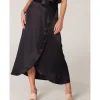 DAMES JANSEN AMSTERDAM Juffrouw Jansen Rok W663 Fake wrap 999black