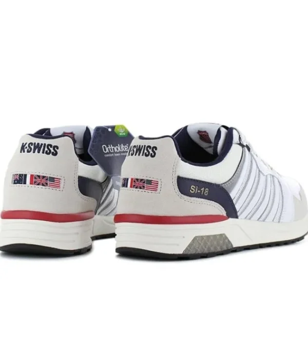 Heren De Ridder schoenen K swiss Mens 08533-143-M Vntg Wht/Navy/Smba