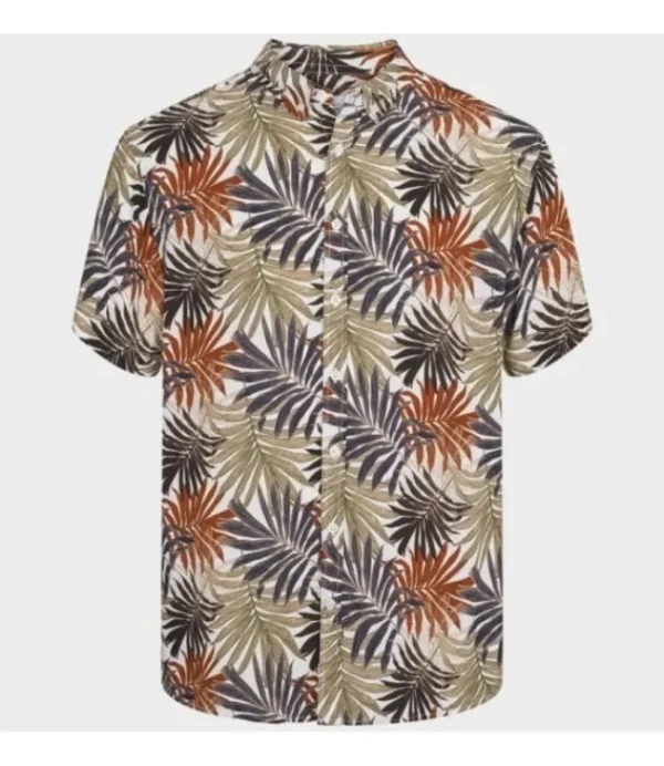 Heren KRONSTADT KS3963 Johan Tropical Vibes Shirt SS