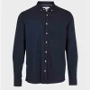 Heren KRONSTADT KS3432 Johan Diego Cotton Shirt Navy