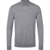 Heren KRONSTADT KS3508 Johannes Marine roll neck knit Grey mel