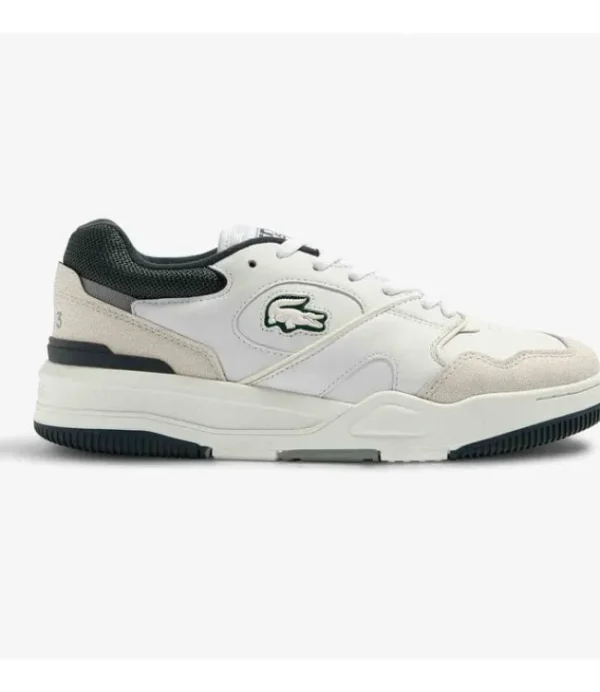 Heren De Ridder schoenen La Coste Lineshot 223 3 SMA WHT/DK GRN Leather