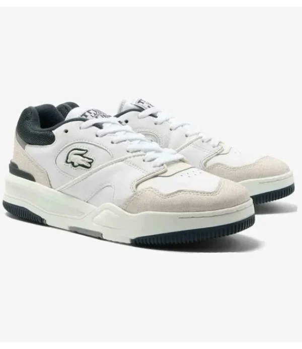 Heren De Ridder schoenen La Coste Lineshot 223 3 SMA WHT/DK GRN Leather