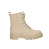 DAMES La Strada 2182012-1120 Beige Tumble Pu / Halfhoge Veterschoen Beige