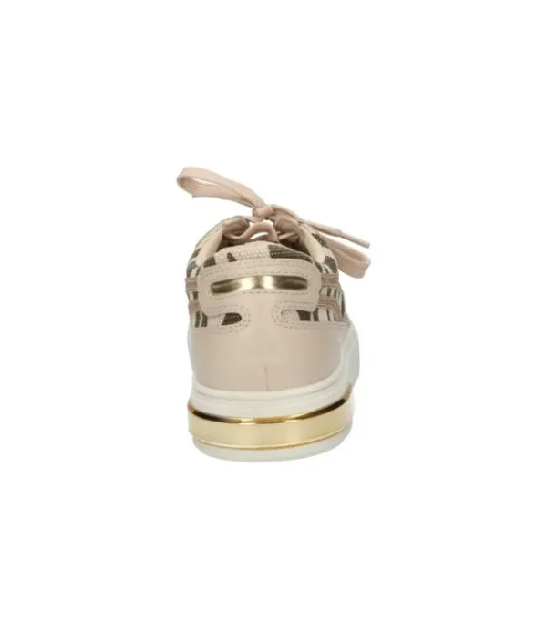 DAMES La Strada beige PU + zebra canwas 2101476-1022