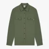 Heren LAW OF THE SEA overshirt evaporate 2 duck green 2333044