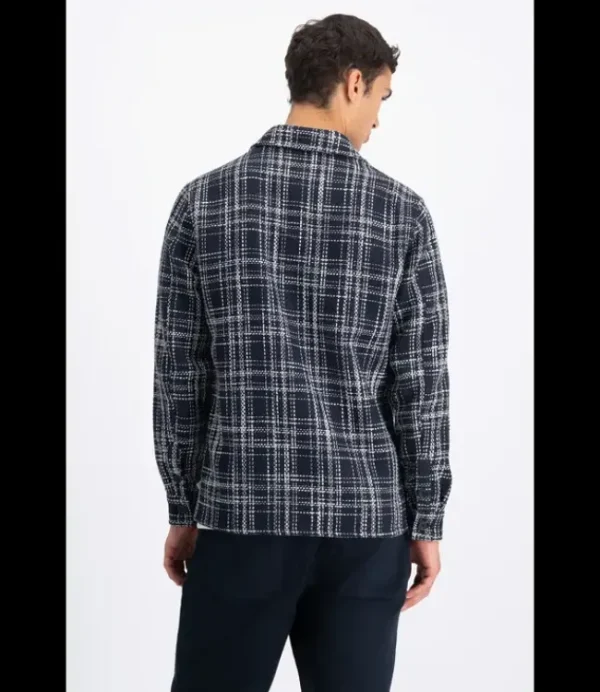 Heren LAW OF THE SEA Hybris Checked Shirt 2433029 Sky Captain