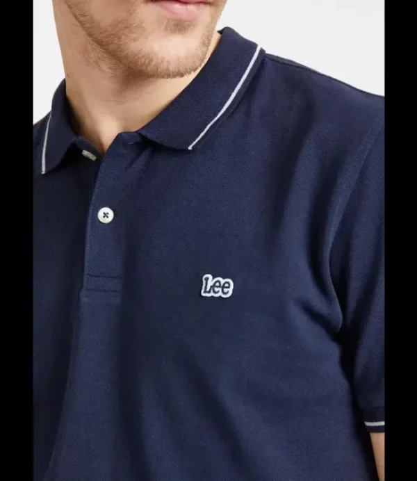 Heren LEE L61ARL35 pique polo navy