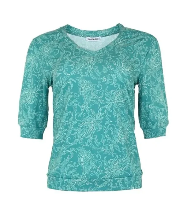 DAMES MAICAZZ SP23.60.015 Bibi-Top Green Paisley